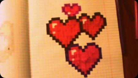 Рисунки по клеточкам сердце