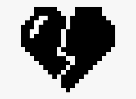 Пиксельное разбитое сердце