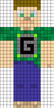 Рисунки по клеточкам из МАЙНКРАФТА