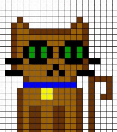 Рисование по клеткам майнкрафт