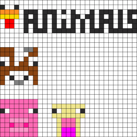 Рисунки по клеточкам по майнкрафту