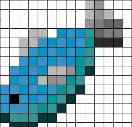 Рисование по клеточкам из МАЙНКРАФТА