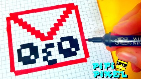 Рисунки по клеточкам лайк