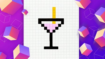 Рисунки по клеточкам тик ток