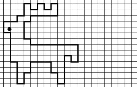 Диктант по клеточкам для дошкольников