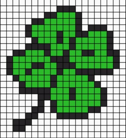 Рисунки по клеточкам летние