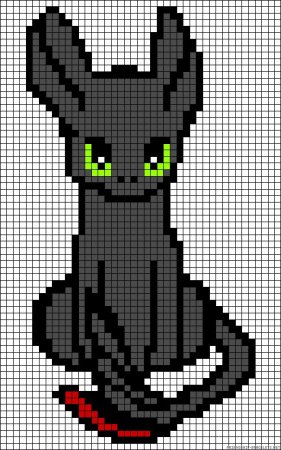 Рисование по клеткам Беззубик