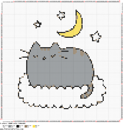 Пушин Кэт вышивка крестом