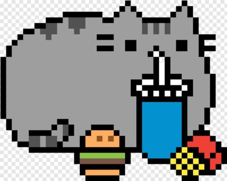 Кот пиксель арт