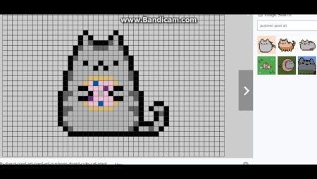 Рисунки по клеточкам маленькие Пушин