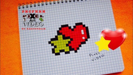 Рисунки по клеточкам Звездочка