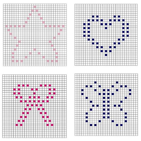 Узор для пледа крестиком