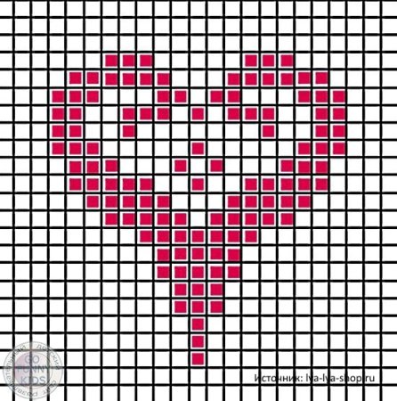 Сердечко крестиком для начинающих