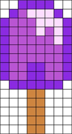 Квадратные рисунки по клеточкам