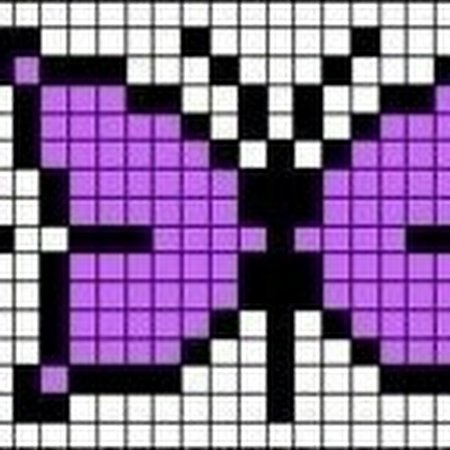 По клеточкам фиолетовые