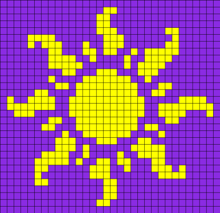 Вышивка солнце