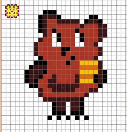 Рисунки по клеточкам пяточек