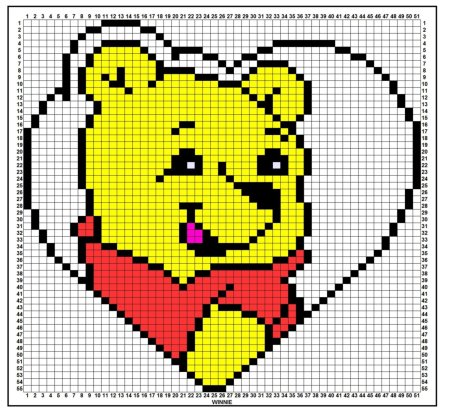 Винни по клеточкам