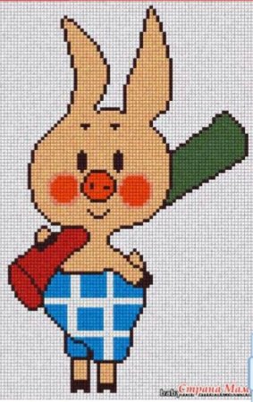 Вышивка крестом Пятачок