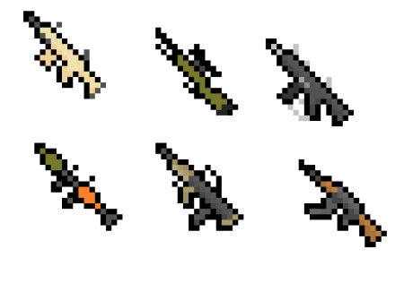 Мод на пиксельное оружие