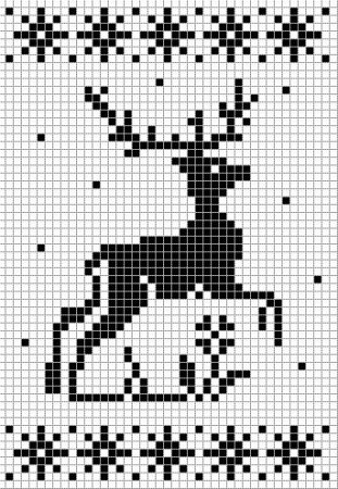 Схемы фенечек олени