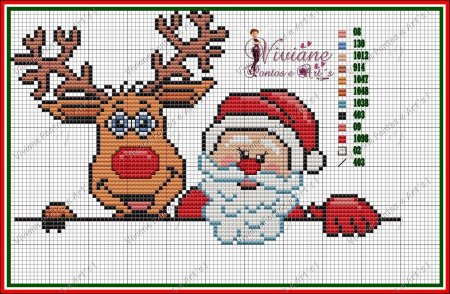 Олень по клеткам