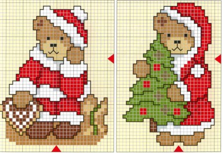 Небольшая вышивка Новогодняя