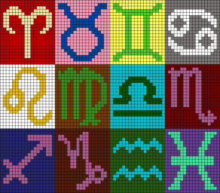 Схема фенечки Панда