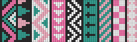 Фенечки из бисера черно белые