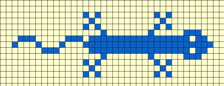 Маленькие схемы прямого плетения