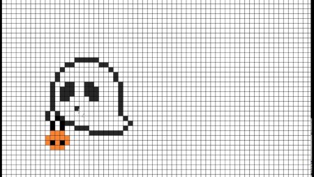 Рисунки по клеточкам приведение