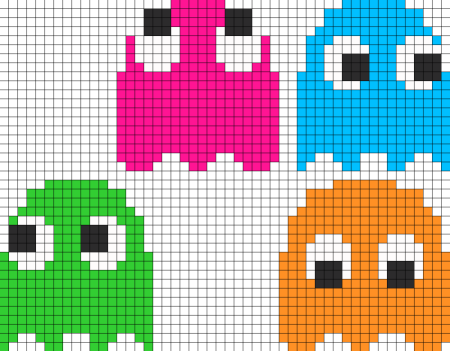 Рисовать по клеточкам пикселька