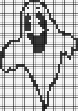 Рисование по клеточкам Хэллоуин