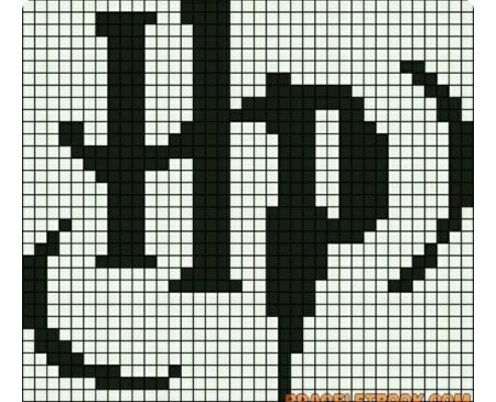 Гарри Поттер по клеточкам сложные