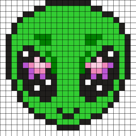 Рисование по клеткам авокадо