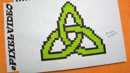 Рисунки по клеточкам в тетради авокадо