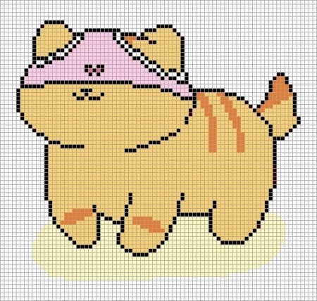 Рисование по клеточкам кот для детей