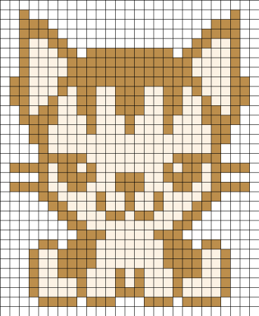 Кот по клеточкам