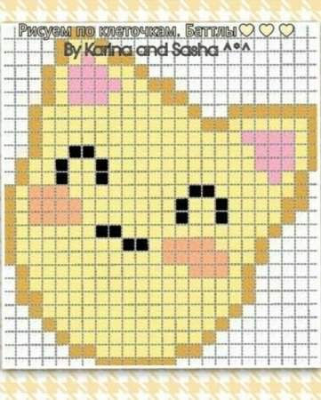 Котики по клеточкам маленькие