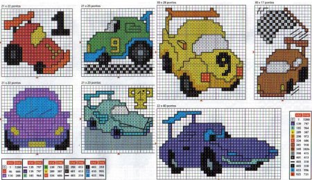 Вышивка крестиком машинки