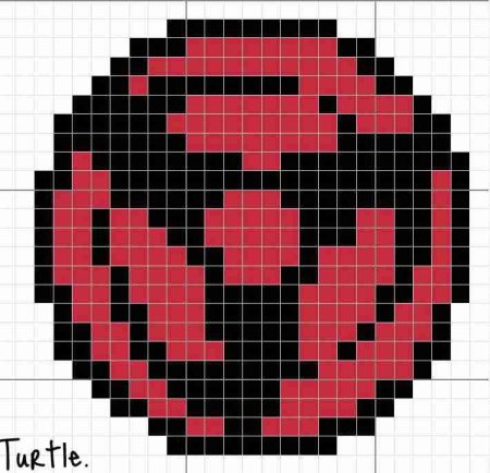 Шаринган Итачи пиксель арт