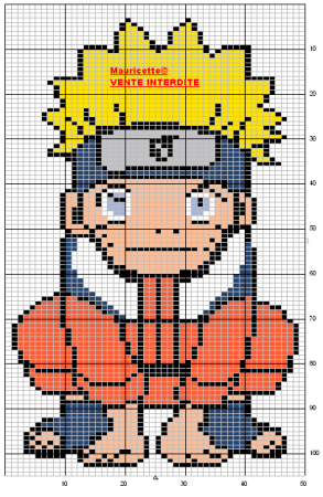 Вышивка крестом схемы аниме Наруто