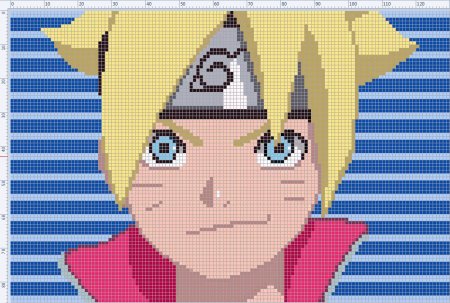 Схема вышивки крестиком аниме Наруто
