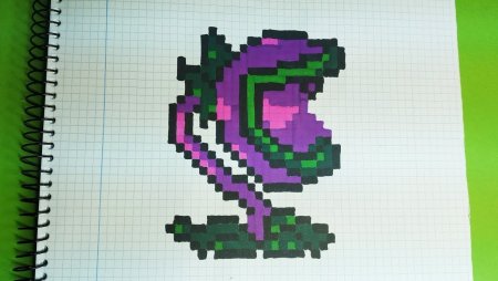 Растения против зомби пиксель арт