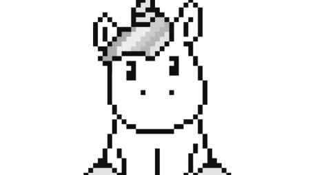 Рисование по клеточкам Единорог