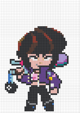 Амонг АС персонажи пиксель арт