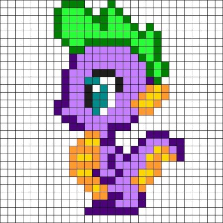 Рисование по клеткам my little Pony