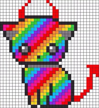Рисунки по клеткам маленькие
