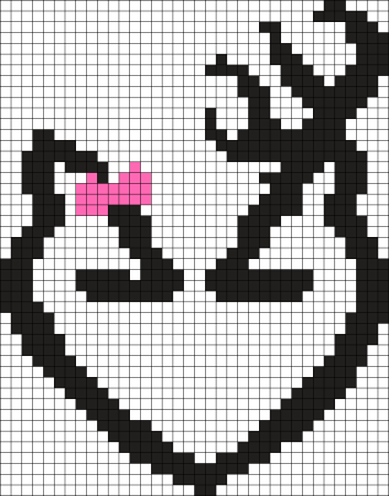 Рисование по клеткам любовь