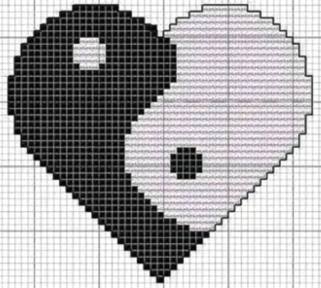 Сердечко в клеточку